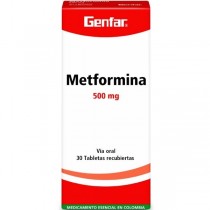 METFORMINA 500 MG 30...