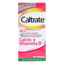 CALTRATE D 600 MG 400UI 60 TBS