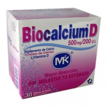 BIOCALCIUM D POLVO 500 MG...