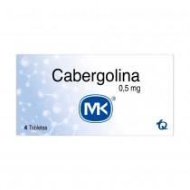 CABERGOLINA 0.5 MG 4...