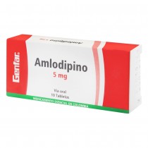 AMLODIPINO 5 MG 10 TABLETAS GF