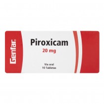 PIROXICAM 20 MG 10 TABLETAS GF