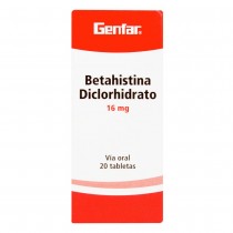 BETAHISTINA 16 MG 20...