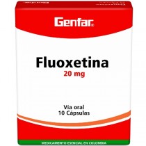 FLUOXETINA 20 MG 10...