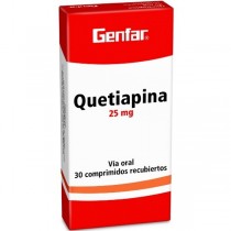 QUETIAPINA 25 MG 30 TBS GF...